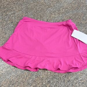 Gottex Vibrant Pink Mini Skirt with Ruffle Hem size medium